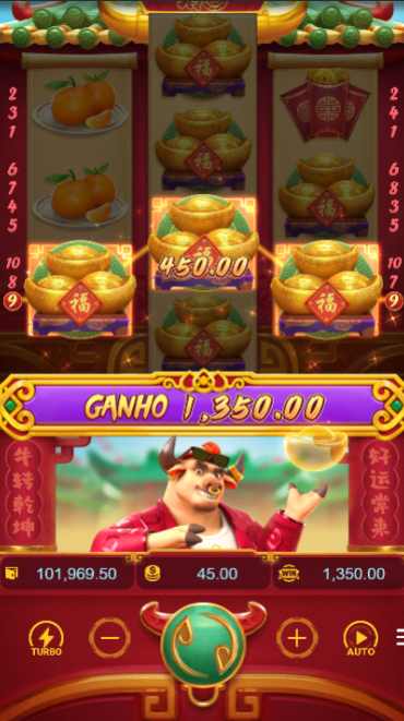 Imagem mostrando ganho do Fortune Ox jogo no Cassino Leao Bet