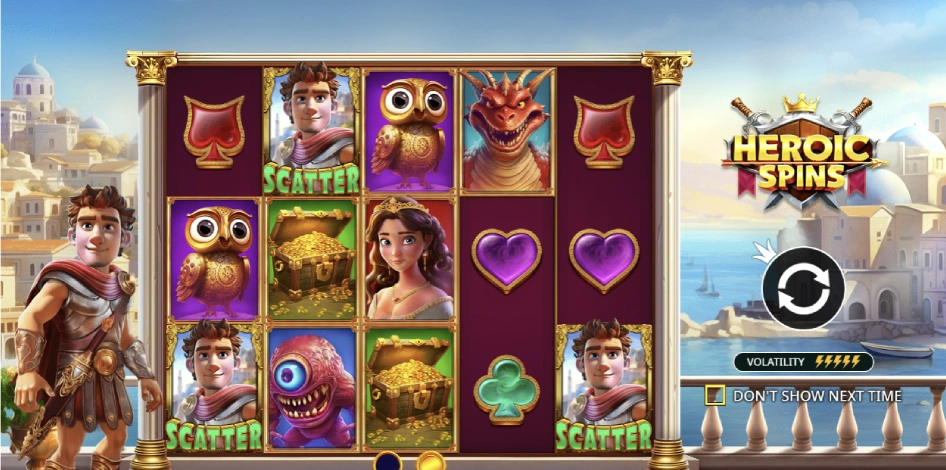 Jogar Heroic Spins na Leão Bet